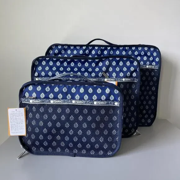 Lesportsac x les Olivades Organizer Travel Bag Set of 3 NWT